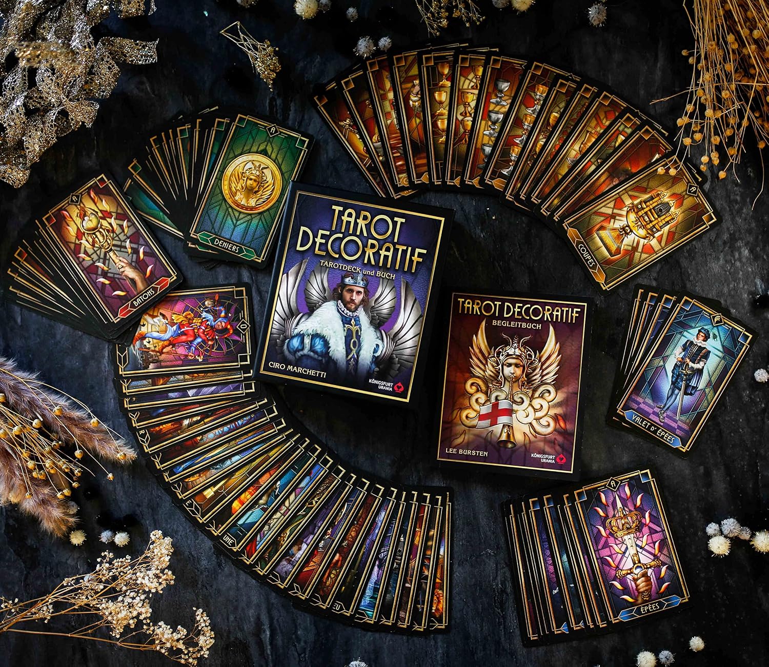 A1pJ9aubU4L._SL1500_ Tarot Decoratif Deck and Book Set | პრემიუმ ხარისხი - Image 2